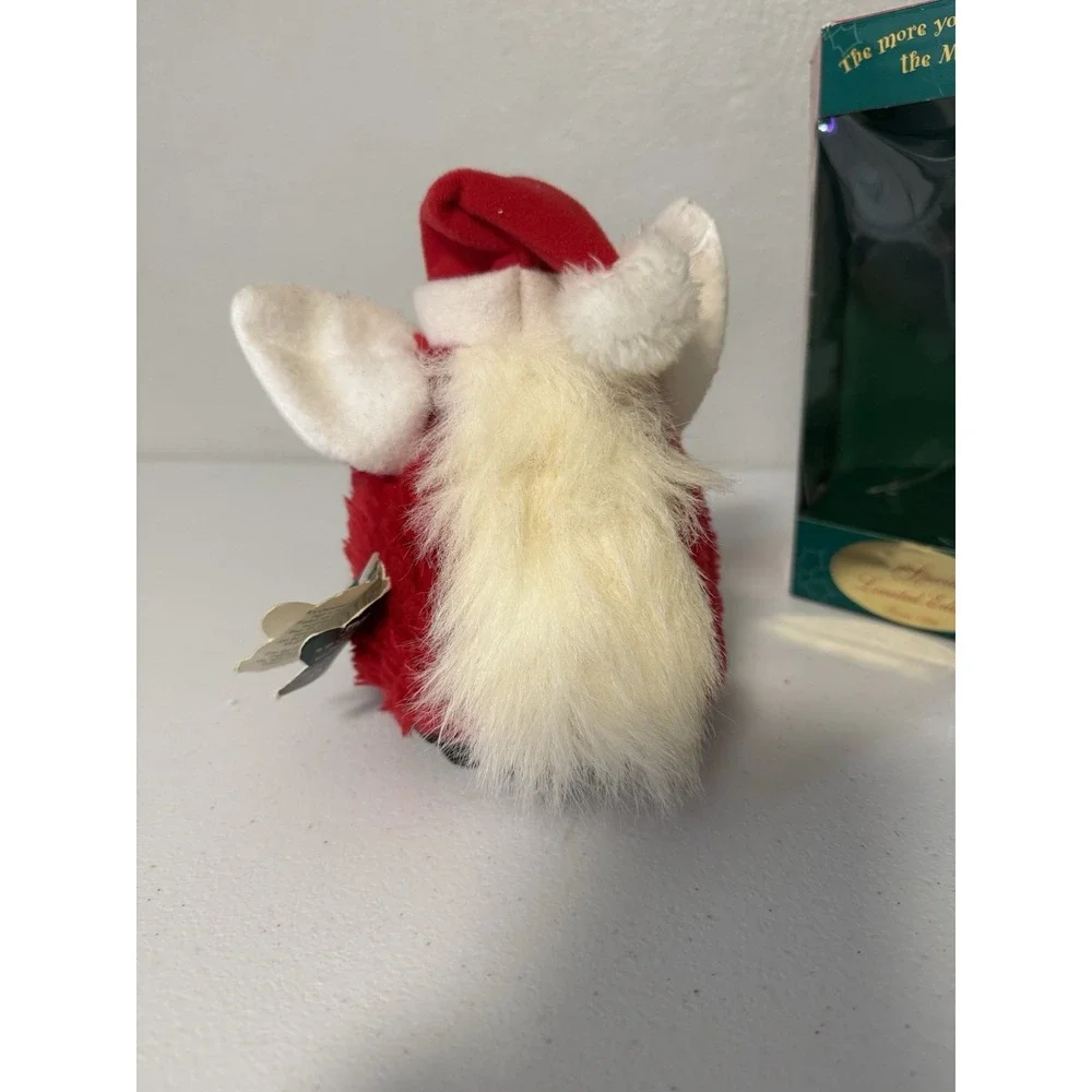 Vintage 1998 Furby Red White Santa Christmas Holiday Electronic Toy Tiger